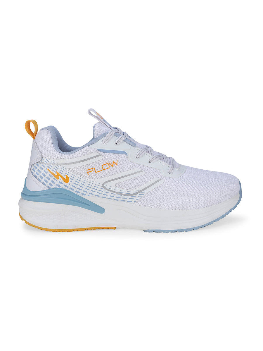 FLOW PRO White Men's Running Shoes – Campus Shoes