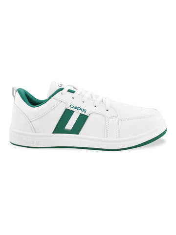 Lacoste Europa Trainers With Green Stripe in White for Men