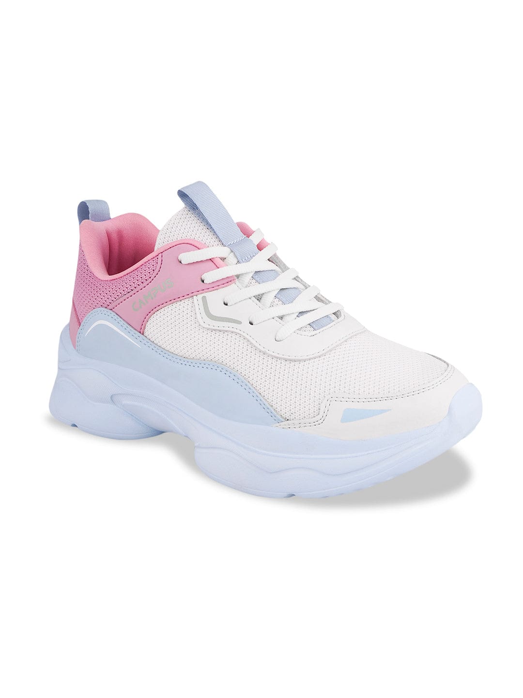 Buy Sports Shoes For Women: Santigo-Off-Wht-Pink | Campus Shoes