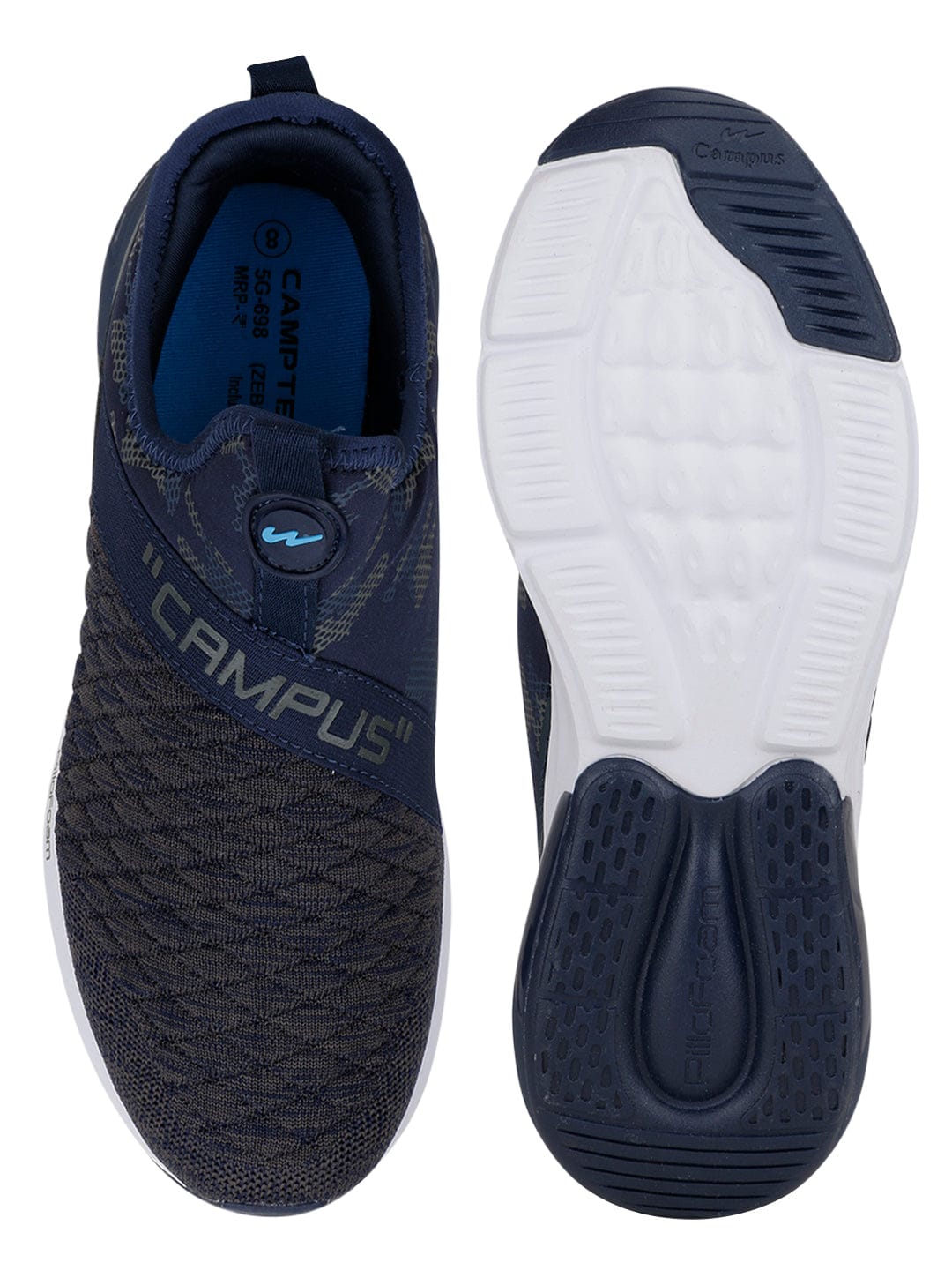 Buy Casual Shoes For Men: Zebra-Navy-Sky | Campus Shoes