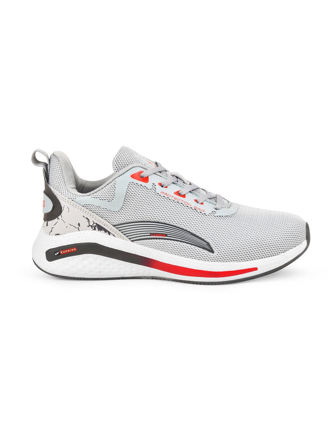 Buy Running Shoes For Men Camp Pride L Gry Red Campus Shoes