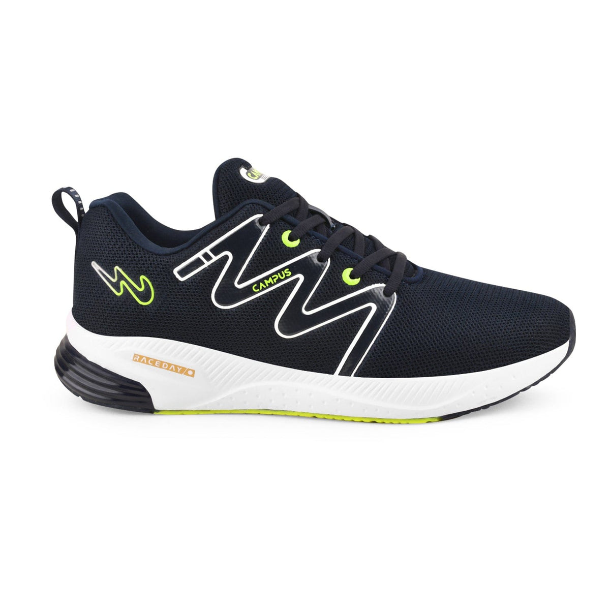 Buy Running Shoes For Men: Camp-Vision-Navy-P-Grn | Campus Shoes