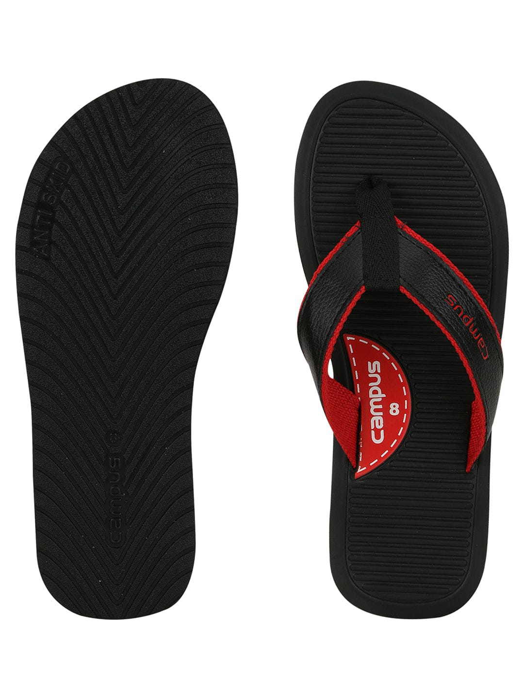 Nike red and black flip flops hot sale