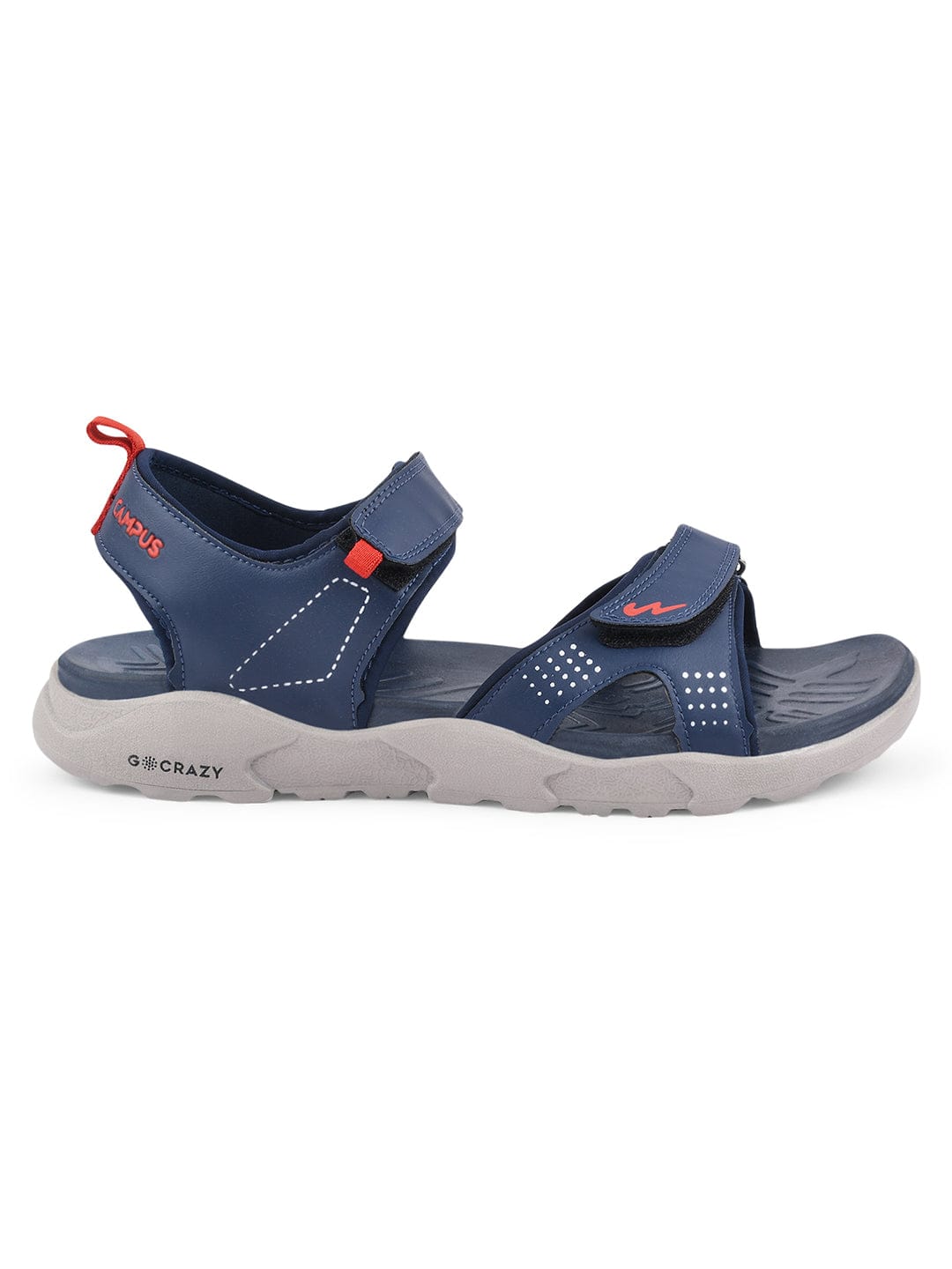 Buy Sandals For Men: Corel-Gry-Red | Campus Shoes