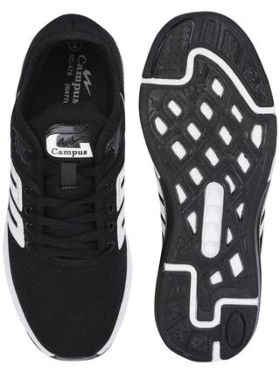 Buy Running Shoes For Men Battle Blk Wht Campus Shoes