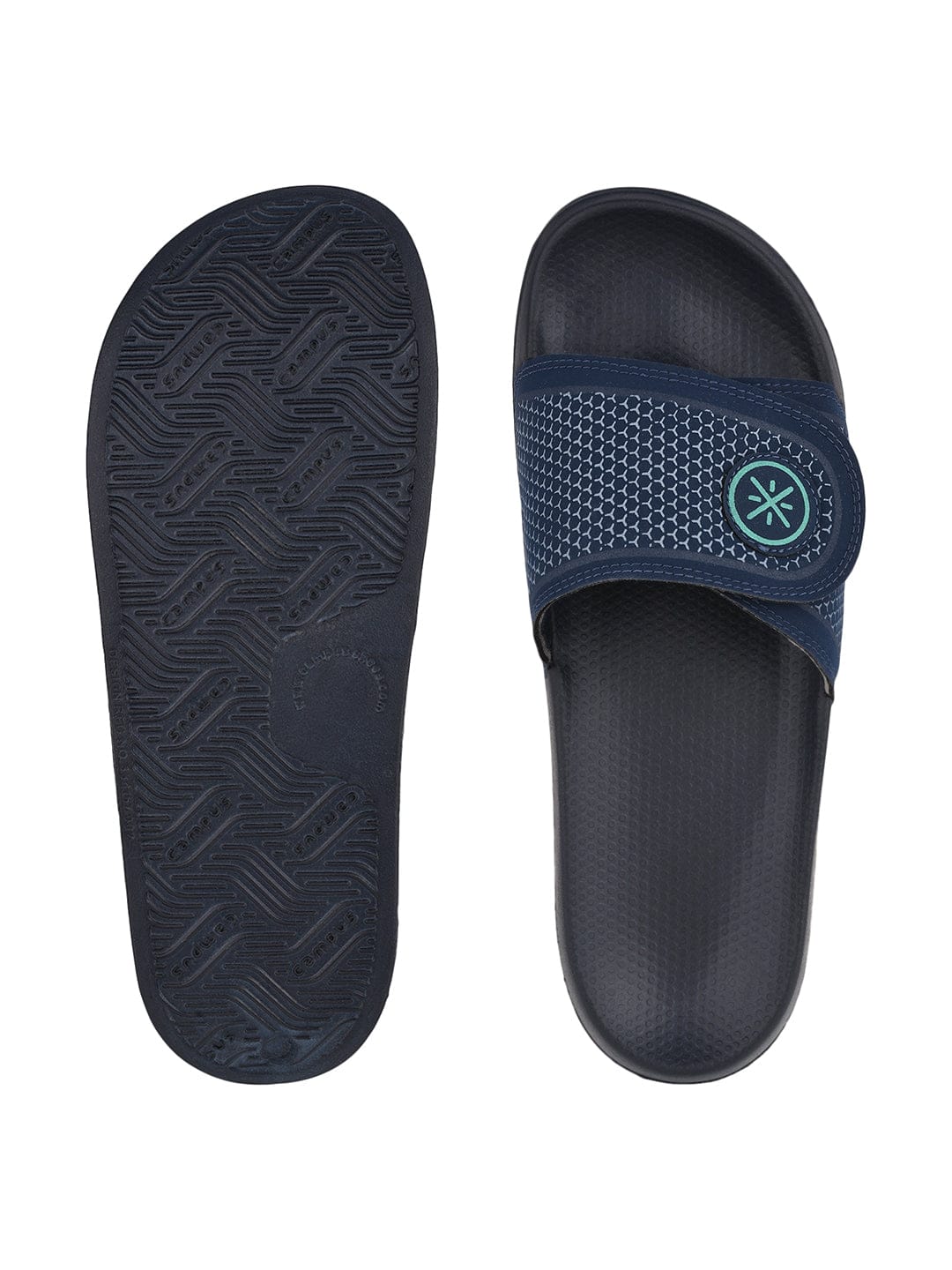 Buy Sliders For Men Sl 407A Navy L T Blu Campus Shoes