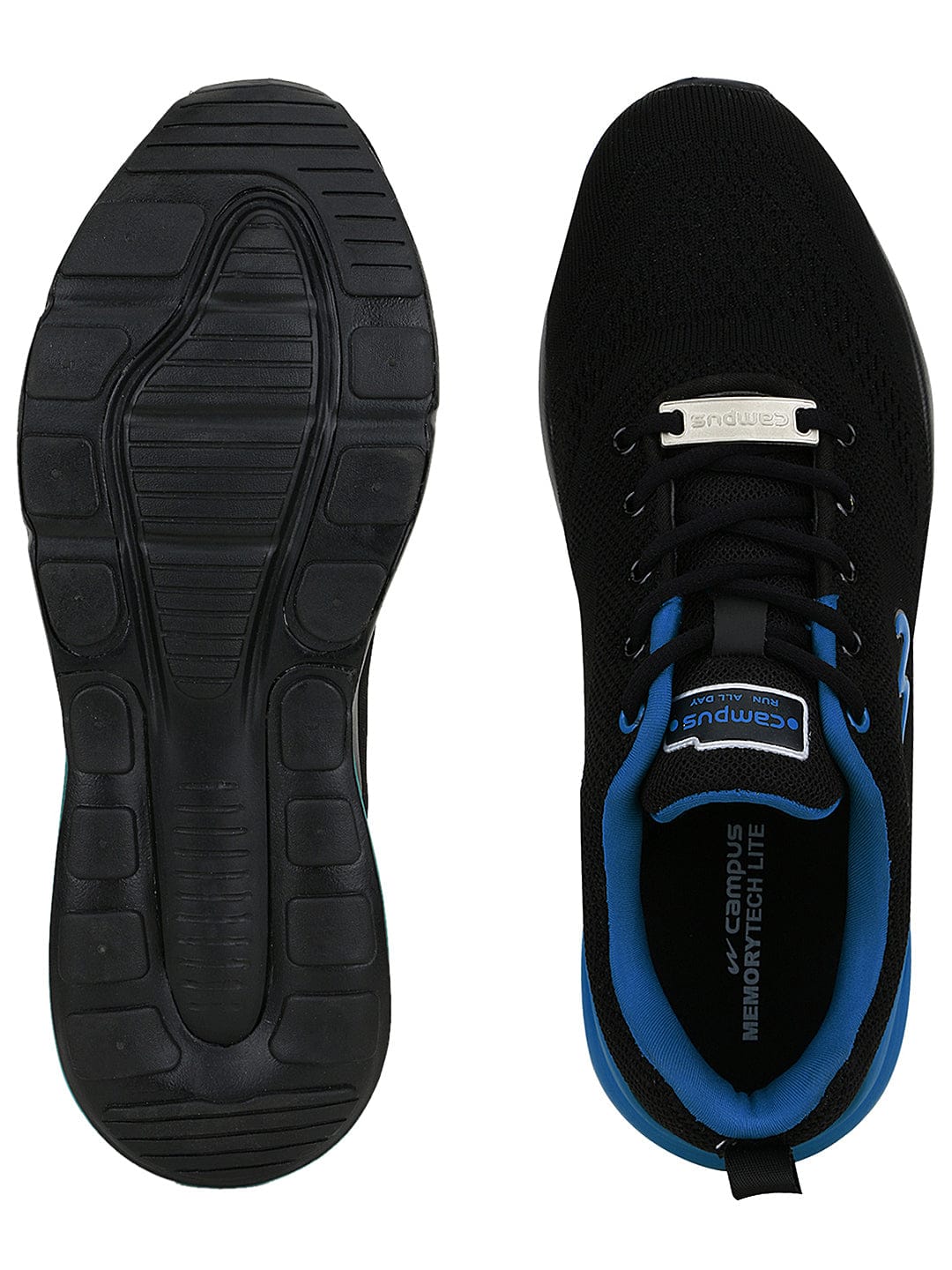 Buy Running Shoes For Men: Flying-Fury-Blk-Sky | Campus Shoes